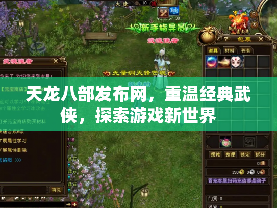 天龙八部发布网，重温经典武侠，探索游戏新世界