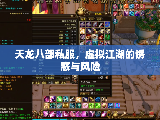 天龙八部私服，虚拟江湖的诱惑与风险