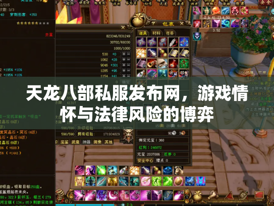 天龙八部私服发布网，游戏情怀与法律风险的博弈