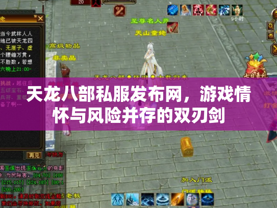 天龙八部私服发布网，游戏情怀与风险并存的双刃剑