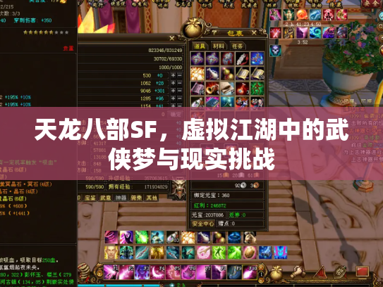 天龙八部SF，虚拟江湖中的武侠梦与现实挑战