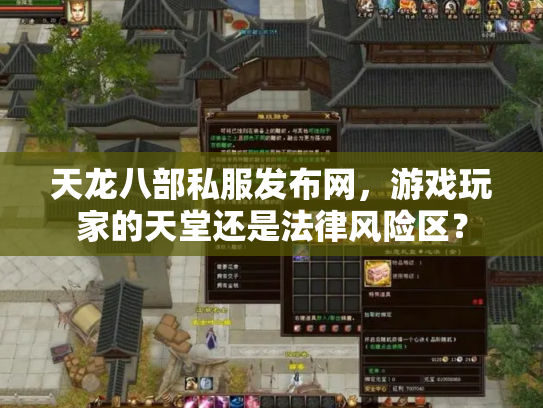 天龙八部私服发布网，游戏玩家的天堂还是法律风险区？