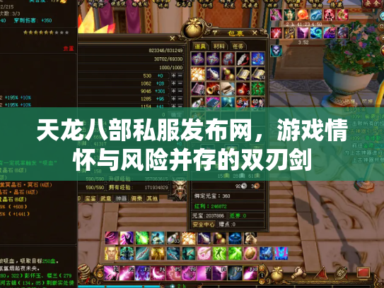 天龙八部私服发布网，游戏情怀与风险并存的双刃剑