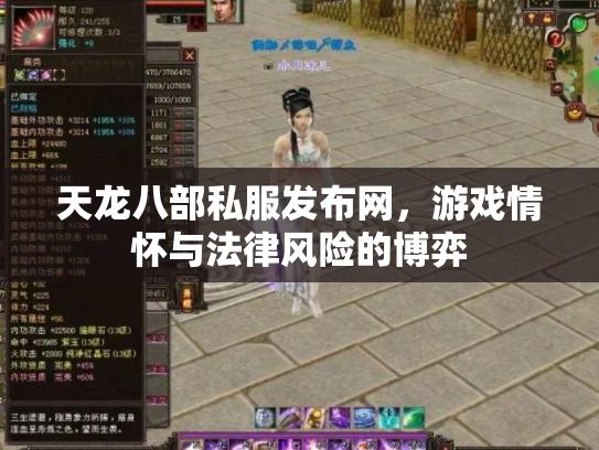 天龙八部私服发布网，游戏情怀与法律风险的博弈