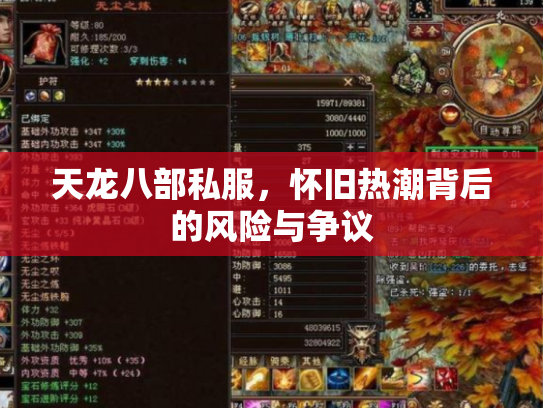 天龙八部私服，怀旧热潮背后的风险与争议
