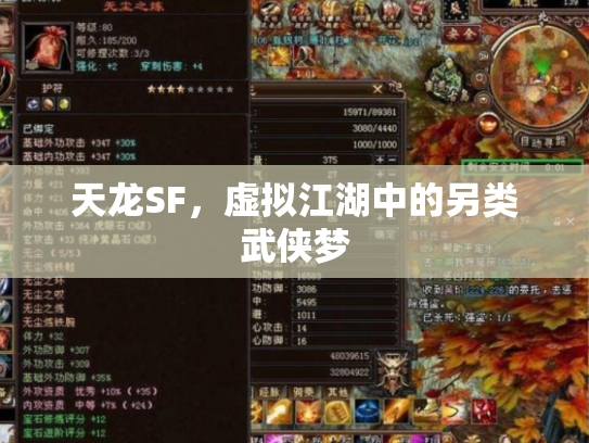 天龙SF，虚拟江湖中的另类武侠梦