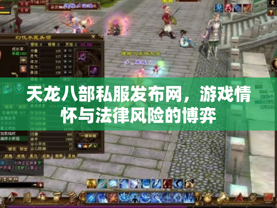 天龙八部私服发布网，游戏情怀与法律风险的博弈