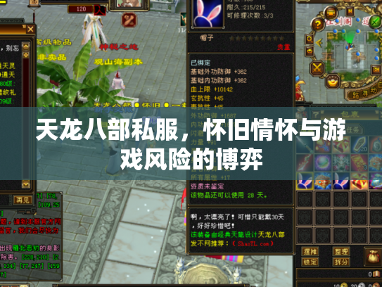 天龙八部私服，怀旧情怀与游戏风险的博弈