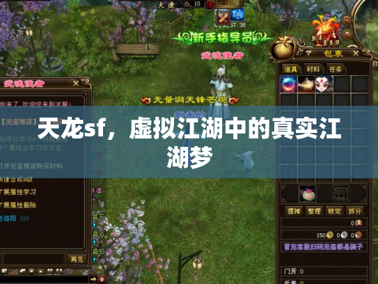 天龙sf，虚拟江湖中的真实江湖梦
