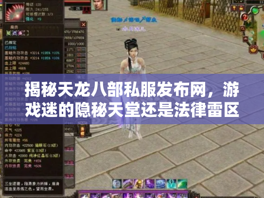 揭秘天龙八部私服发布网，游戏迷的隐秘天堂还是法律雷区？