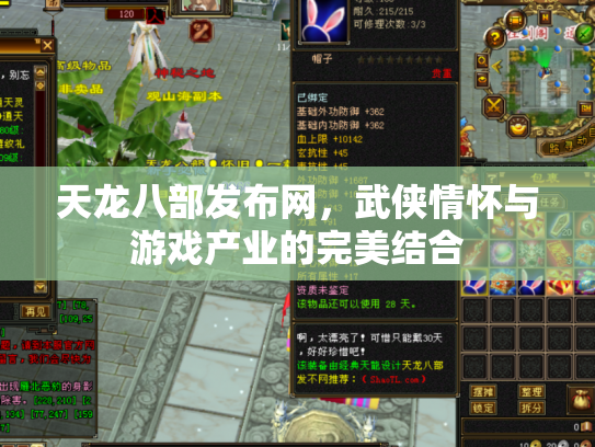 天龙八部发布网，武侠情怀与游戏产业的完美结合