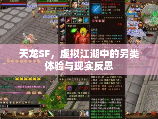 天龙SF，虚拟江湖中的另类体验与现实反思