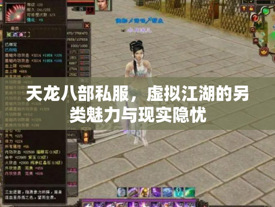 天龙八部私服，虚拟江湖的另类魅力与现实隐忧