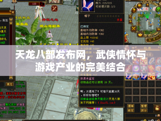 天龙八部发布网，武侠情怀与游戏产业的完美结合