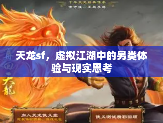 天龙sf，虚拟江湖中的另类体验与现实思考