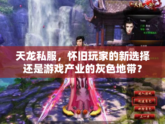 天龙私服，怀旧玩家的新选择还是游戏产业的灰色地带？