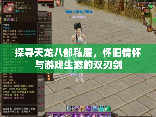 探寻天龙八部私服，怀旧情怀与游戏生态的双刃剑