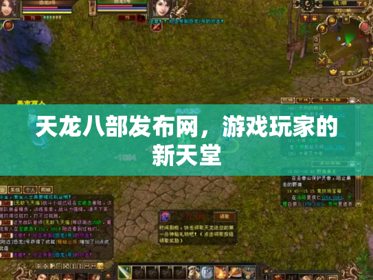 天龙八部发布网，游戏玩家的新天堂