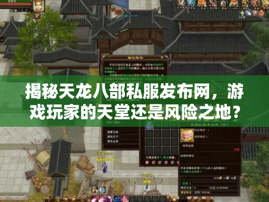 揭秘天龙八部私服发布网，游戏玩家的天堂还是风险之地？