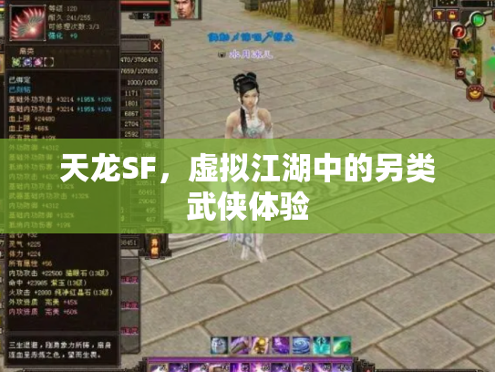 天龙SF，虚拟江湖中的另类武侠体验