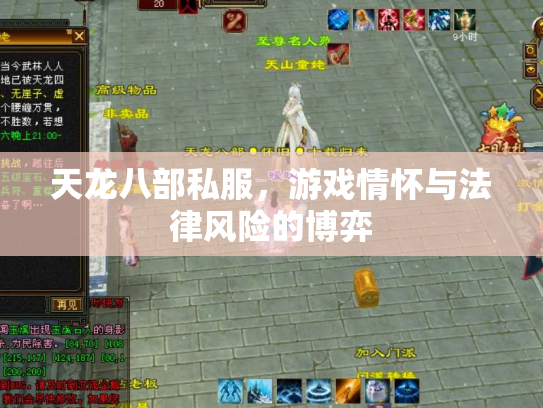 天龙八部私服，游戏情怀与法律风险的博弈