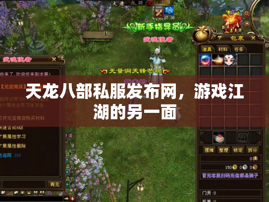 天龙八部私服发布网，游戏江湖的另一面