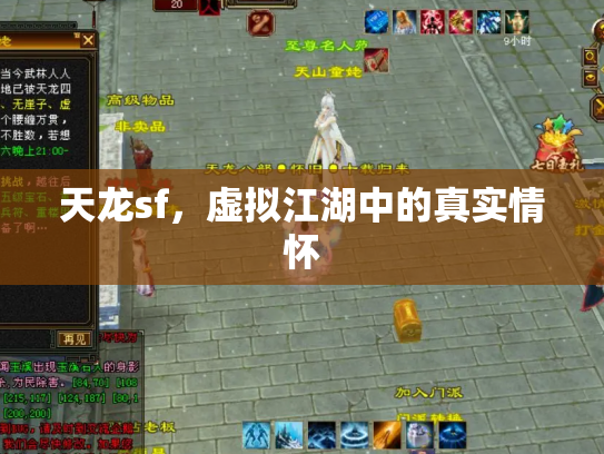天龙sf，虚拟江湖中的真实情怀
