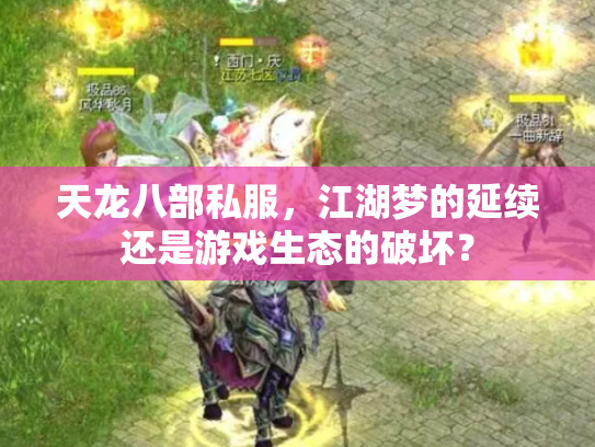 天龙八部私服，江湖梦的延续还是游戏生态的破坏？