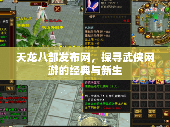 天龙八部发布网，探寻武侠网游的经典与新生
