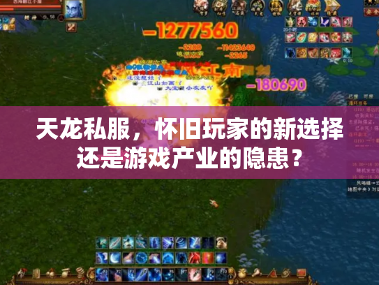 天龙私服，怀旧玩家的新选择还是游戏产业的隐患？