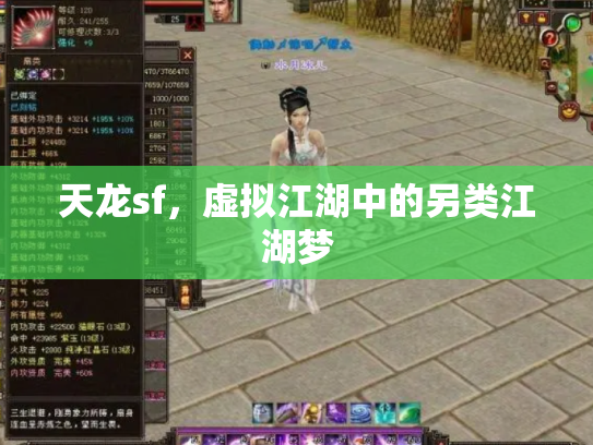 天龙sf，虚拟江湖中的另类江湖梦