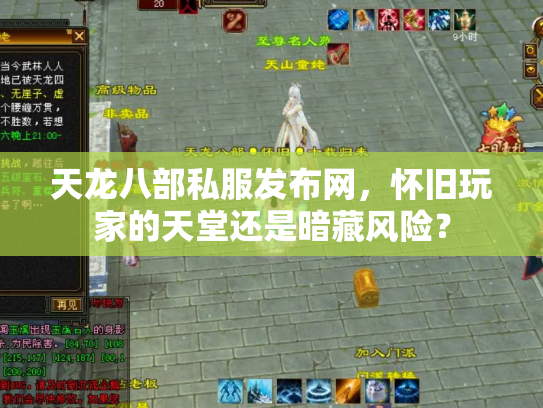 天龙八部私服发布网，怀旧玩家的天堂还是暗藏风险？
