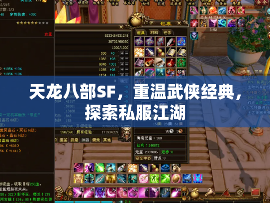天龙八部SF，重温武侠经典，探索私服江湖