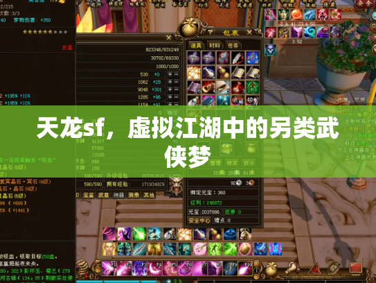 天龙sf，虚拟江湖中的另类武侠梦
