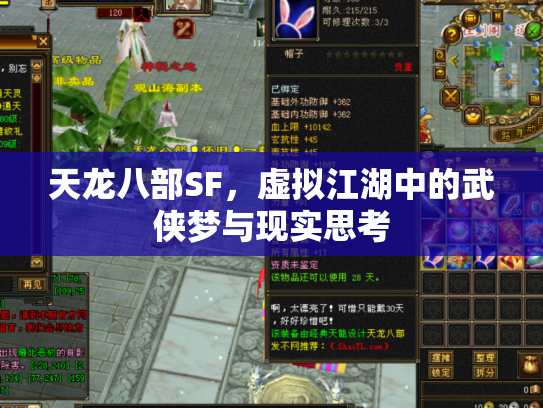 天龙八部SF，虚拟江湖中的武侠梦与现实思考