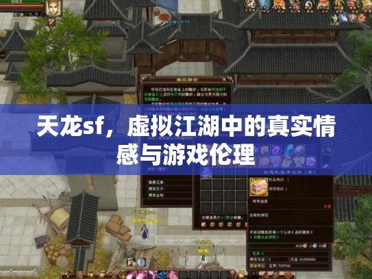 天龙sf，虚拟江湖中的真实情感与游戏伦理