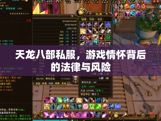 天龙八部私服，游戏情怀背后的法律与风险