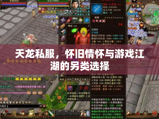 天龙私服，怀旧情怀与游戏江湖的另类选择