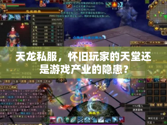 天龙私服，怀旧玩家的天堂还是游戏产业的隐患？