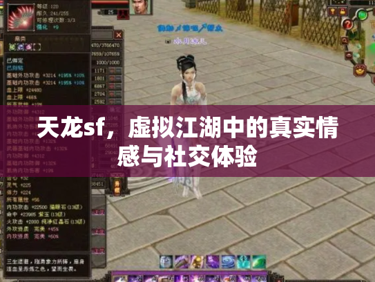 天龙sf，虚拟江湖中的真实情感与社交体验