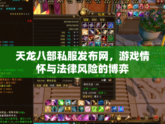 天龙八部私服发布网，游戏情怀与法律风险的博弈