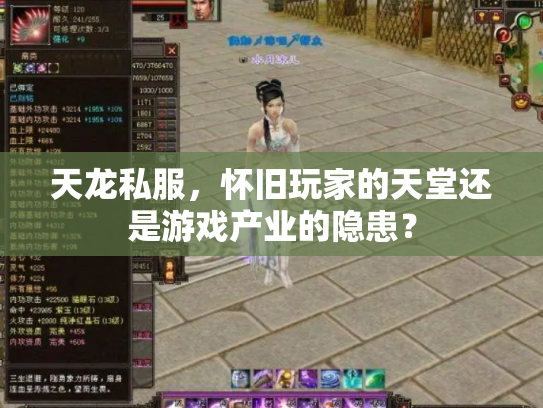 天龙私服，怀旧玩家的天堂还是游戏产业的隐患？