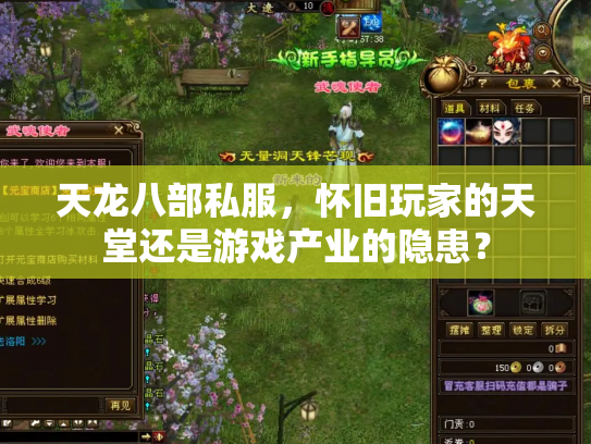 天龙八部私服，怀旧玩家的天堂还是游戏产业的隐患？