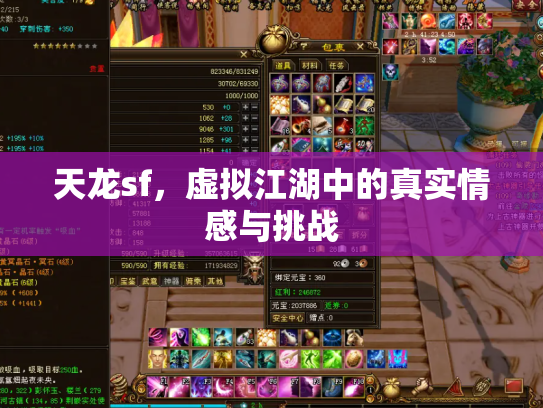 天龙sf，虚拟江湖中的真实情感与挑战