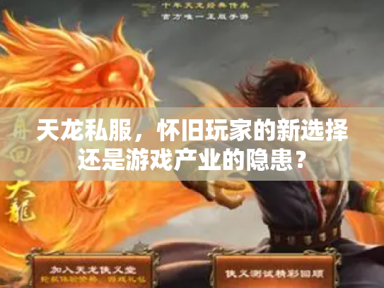 天龙私服，怀旧玩家的新选择还是游戏产业的隐患？