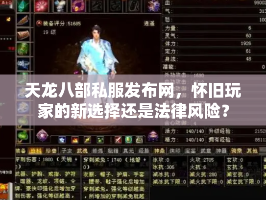 天龙八部私服发布网，怀旧玩家的新选择还是法律风险？