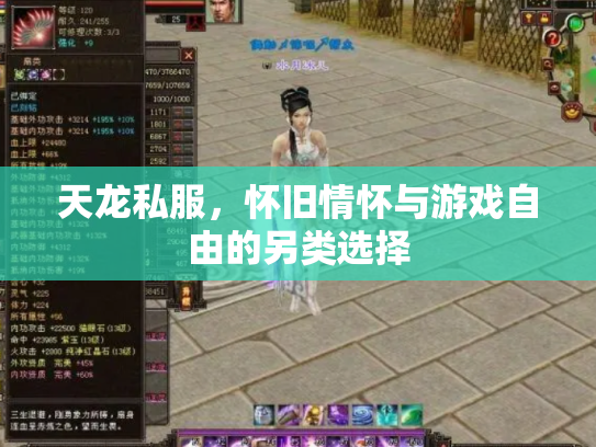 天龙私服，怀旧情怀与游戏自由的另类选择
