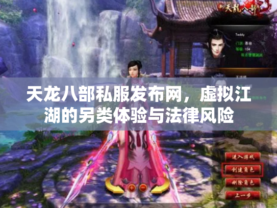 天龙八部私服发布网，虚拟江湖的另类体验与法律风险