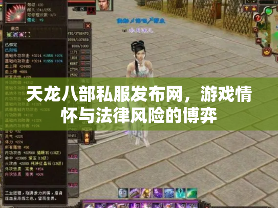 天龙八部私服发布网，游戏情怀与法律风险的博弈