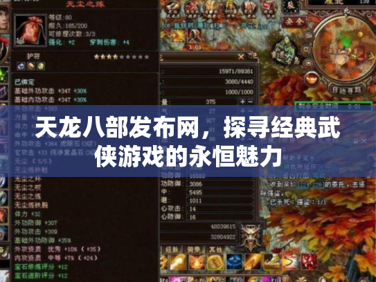 天龙八部发布网，探寻经典武侠游戏的永恒魅力